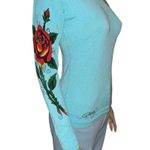 Ed Hardy Love Kills Slowly Rhinestone V Neck Sweater Photo 2