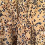 Maurice's  Light Yellow and Blue Floral Midi Dress XS Photo 7