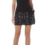 Needle & Thread  floral sequin hem black cocktail dress Photo 0