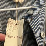 Striped Women's Jacket Blue Size L Photo 1