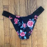 Forever 21 black floral high leg bikini bottoms Photo 2