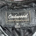 Oakwood Vintage Leather Zip Vest Black Size M Photo 4