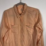 Woolrich  orange button up top‎ Photo 2