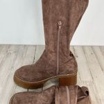 MIA Women's Taupe Brown Over-the-Knee Chunky Heel Suede Boots Size 8 Photo 5