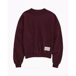 We Wore What Maroon Sweatshirt Oversized Crewneck Wellness Club Size M NWT Photo 4