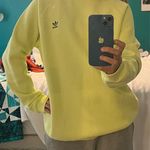 Adidas Yellow  Sweatshirt Crewneck Small Logo Photo 2