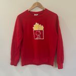 Sanrio  Red Hello Kitty French Fry Sweatshirt sz L Photo 5