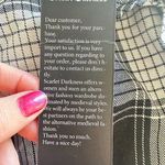 Scarlet Darkness Plaid Maxi Skirt M Lace Up Back Long Grunge Coquette Academia Black Size M Photo 6