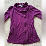 Athleta  Women’s Twist‎ Wrap Pullover Hooded Athletic Top Purple Size Small Photo 1