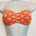 PINK - Victoria's Secret Victoria Secret Strapless Lace‎ Bandeau Polka Dot Bralette Bra Size Small Orange Photo 0