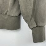 frame denim Frame Womens Long Sleeve Crew Neck Sweatshirt Green Cotton Size Small Petite Photo 7