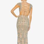 Mac Duggal Embellished Cut Out Lace Up Back Beaded Sequin Gown Size 8 NWT Photo 15
