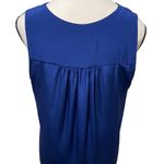 Amanda Uprichard Amanda Uprichared Michaela Lace Up Silk Shift Dress Deep Royal Blue Size S Photo 6