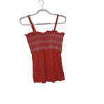 No Boundaries  Size Large L Red Cropped Stretchy Tank Frill Top Photo 1