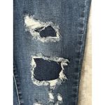 Judy Blue  Distressed Jeans Womens Dark Wash Skinny Fit Patch Stretch size 15/32 Photo 3