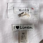 Malvin Of Hamburg Germany• 100% Linen Shift Dress• Sz 8 White Photo 7