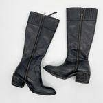 Born Black Leather Uchee Boot Knee High Size 7 Photo 86