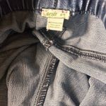 Aerie distressed drawstring elastic waist pull on denim joggers Size Medium Photo 9