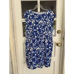 Boden Filigree Florrie Floral Short Sleeve Midi Jersey Dress White/Blue 16 Photo 5
