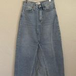 Driftwood  denim midi skirt with middle slit Photo 0