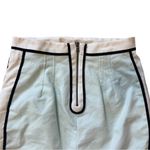 Club Monaco  Light Blue Pencil Skirt with White and Black Trim and Zipper Detail Photo 3