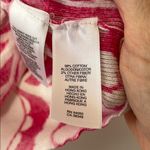 Jones New York  White and Pink Button Down Hoodie with Pockets Photo 6