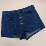 We The Free Free People Bridgette Exposed Button Fly High Rise Denim Shorts 28 Photo 9