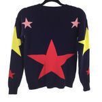 Super cute blue star double knit crew neck Sweater Photo 1