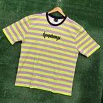 DumbGood x Goosebumps Logo Stripped Oversized Tee XL Photo 2