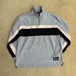 American Eagle Vintage  Blue and Gray Quarter-Zip Photo 0