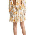 VICI Floral Long Sleeve Cutout Chiffon Babydoll Dress NWT Size XL Photo 2