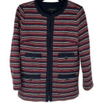 Talbots ‎ Red White Blue Clasp Closure Blazer Photo 0