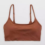 Aerie  Pique Longline Scoop Bikini Top Photo 0