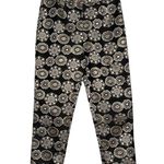 Frances Valentine Lucy Jacquard Black and Gold Ankle Pants 8 Photo 1