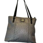 Dooney & Bourke Gray Ostrich Lexington Purse Photo 0