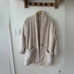 C&C California  Womens Beige Sherpa Coat Cozy Plush Jacket Medium Photo 7