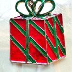 Christmas Present Brooch Pin New Red Green Festive Holiday Gift Party Je… Photo 9