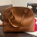 Ralph Lauren RLL Brown Leather Satchel Bag with Shoulder Strap Photo 0