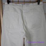 Madewell New!  The Emmett Wide-Leg Crop Jean: tile white Welt Pocket , size 20‎ Photo 9
