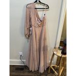 Mac Duggal 11244 Lace One Shoulder Illusion Sleeve A line Gown Size 16 Fairy Photo 4