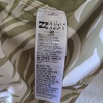 Billabong Long Sleeve Swim Bodysuit Zebra Green White Cross Back XL Photo 4