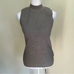 Magaschoni   women’s Gray Sleeveless Turtleneck Sweater size M Photo 2