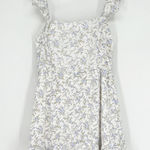 Altar'd State Altard‎ State Floral Ruffle Mini Dress M White Photo 0