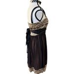 R & M Richards y2k vtg. Black Gold‎ Lace Sequin Sparkle Party Dress sz. medium 10  Photo 5