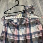 Cloth & Stone  Plaid One-Shoulder Top; Medium Photo 2