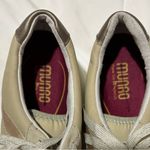 Munro  Piper Sneaker Suede Low Top Glitter Lace Up Arch‎ Support Size 9M khaki Photo 7