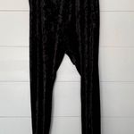 Forever 21  Women’s 2X Black Velvet Leggings Pull on Pants Plus Size Photo 0