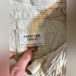 American Eagle Corduroy Button-Up Shirt Cream with front pockets, great buttons Photo 1