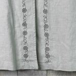 Cherokee Size XL Very Light Green Tone/Tint w/Embroidered Flowers Button… Photo 4