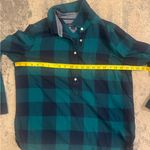 Tommy Hilfiger  Teal and Navy Plaid Shirt Photo 4